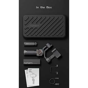 Hohem iSteady M6 Gimbal Stabilizer for Smartphone, 3-Axis Cell Phone Stabilizer Built-in OLED Display 400g Payload Reverse Charging Android and iPhone Gimbal with Inception Motion Timelapse