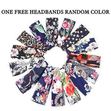 V SHOW Headband Wig Human Hair Kinky Curly Headband Wigs for Women Glueless Human Hair Wigs 20 Inch None Lace Front Wigs Brazilian Kinky Curly Virgin Hair Wear and Go 180% Density Wig