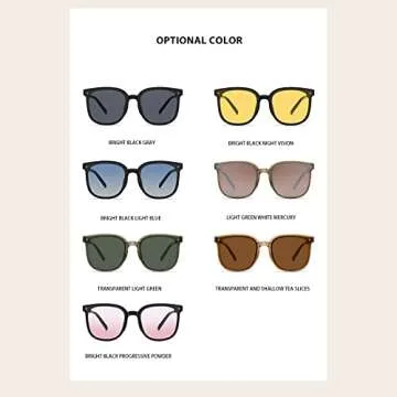 LREUIP Carry Polarized Mini Folding Sunglasses Women Polarized UV Protection Trendy Designer Sun Glasses (White mercury)