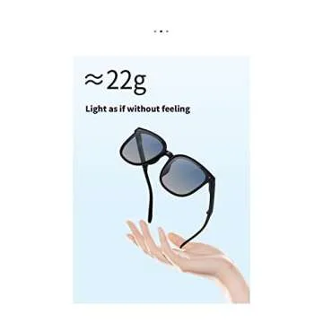 LREUIP Carry Polarized Mini Folding Sunglasses Women Polarized UV Protection Trendy Designer Sun Glasses (White mercury)