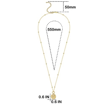 FRUMOS Dainty Layered Choker Necklace for Stylish Women