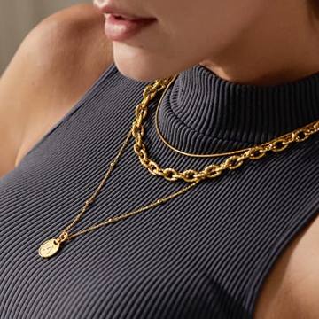 FRUMOS Dainty Layered Choker Necklace for Stylish Women