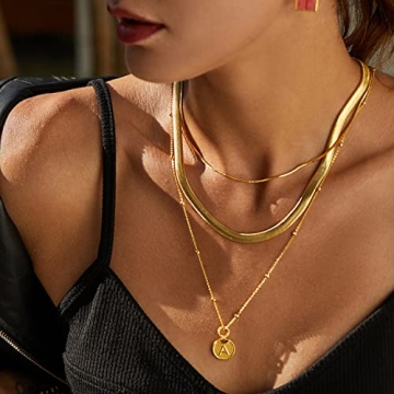 FRUMOS Dainty Layered Choker Necklace for Stylish Women