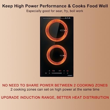 ECOTOUCH 2 Burner Induction Cooktop 3500W Sleek Design
