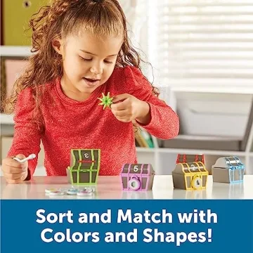 Educational Pirate Treasure Chest Toy for Kids