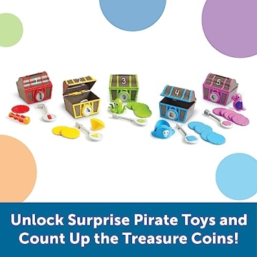 Educational Pirate Treasure Chest Toy for Kids