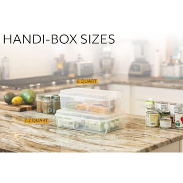 Rubbermaid 6 Qt. Handi-Box Pack of 6 Storage Bins