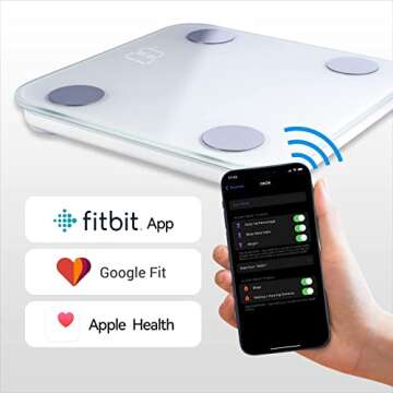 TEGEEM Body Fat Scale, Smart Scales for Body Weight, Wireless Digital Bathroom Scale, Accurate BMI Weight Scale Body Fat Analyzer, Body Composition Monitor Health with Smartphone APP, xxlbs（2PS）
