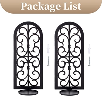 Sziqiqi Metal Candle Sconces - Elegant Home Decor