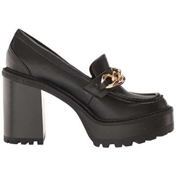 Madden Girl Women's Kassidy Loafer, Black Paris, 8.5