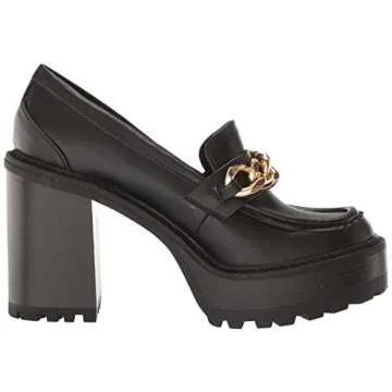 Madden Girl Women's Kassidy Loafer, Black Paris, 8.5