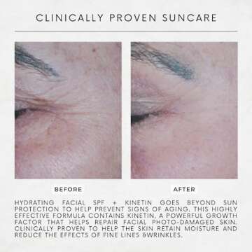 Sonrei Sea Clearly Hydrating Facial SPF 35 + Anti-aging Growth Factor Clear Sunscreen Gel & Primer |...