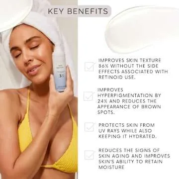 Sonrei Sea Clearly Hydrating Facial SPF 35 + Anti-aging Growth Factor Clear Sunscreen Gel & Primer | Broad Spectrum UV Protection | Water Resistant and Vegan | Non-greasy (1-Pack)