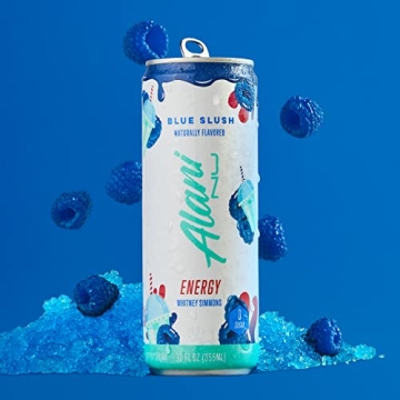 Alani Nu BLUE SLUSH Energy Drinks - Low Calorie 12 Pack