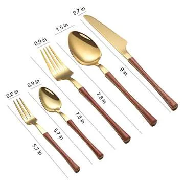 WORTHBUY 30-Piece Flatware Set Stainless Steel Cutlery Service for 6, Including Fork Spoon Knife Tableware, Mirror Polished, Dishwasher Safe