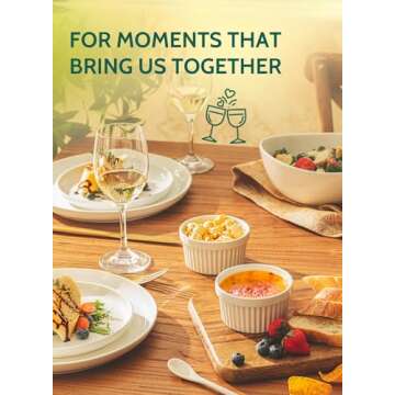 Sweese Porcelain Mini Souffle Dishes, Ramekins - 2.5 Ounce for Souffle, Creme Brulee and Dipping Sauces - Set of 6, White