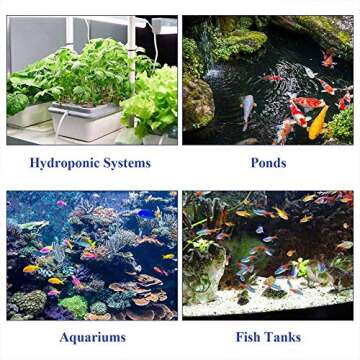 Voganacee Air Stone 4.2 inch for Aquariums Hydroponics Fish Pond Tank Plants Air Pump