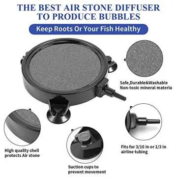 Voganacee Air Stone 4.2 inch for Aquariums Hydroponics Fish Pond Tank Plants Air Pump