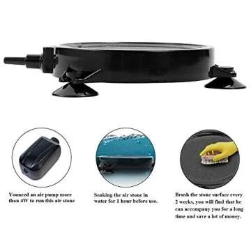 Voganacee Air Stone 4.2 inch for Aquariums Hydroponics Fish Pond Tank Plants Air Pump