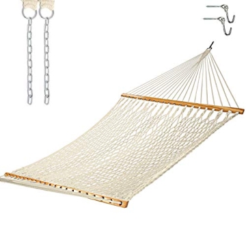 Castaway Living Double Cotton Rope Hammock - Comfortable & Affordable