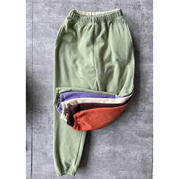 Stylish QINSEN Women's Baggy Fleece Sweatpants with Pockets