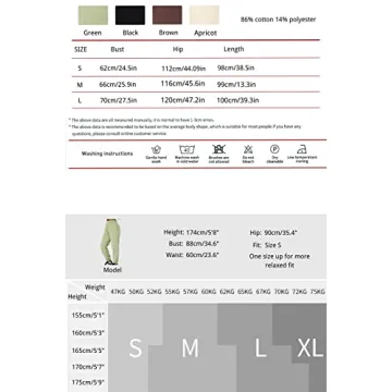 Stylish QINSEN Women's Baggy Fleece Sweatpants with Pockets