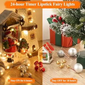 Lipstick Rechargeable Fairy Lights for All Occasions