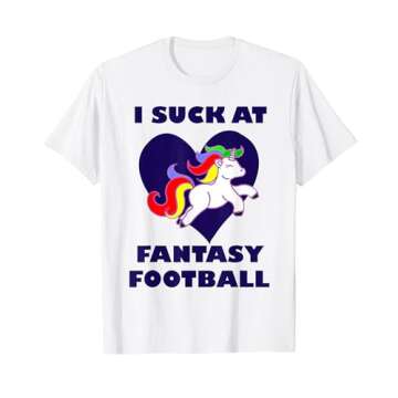 I Suck At Fantasy Football Unicorn Shirt