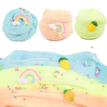 3 Pack Cloud Slime Kit for Kids - Stress Relief & Fun