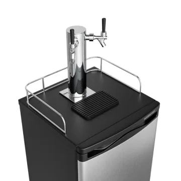 EdgeStar KC2000TWIN Full Size Dual Tap Kegerator & Draft Beer Dispenser - Black