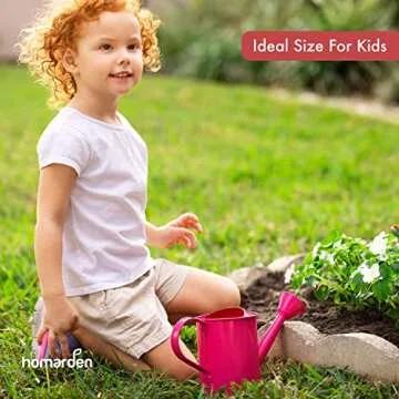 Homarden Kids 32 oz Watering Can - Pink Metal Design