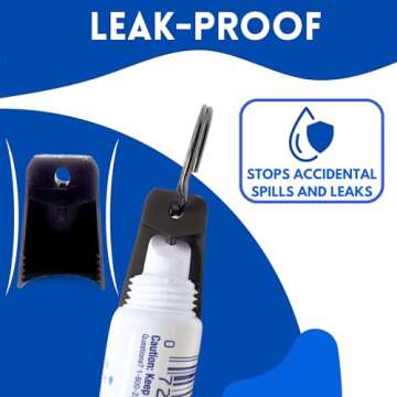 Head Concepts Keychain Cap for Aquaphor Lip Repair Balm - (Keychain Cap Only) Travel Size Chapstick Ointment for Lips - Healing Stick Mini Tube - Made in USA (Black)