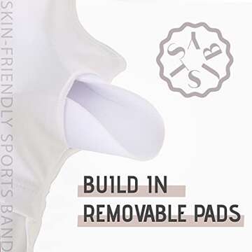 SJBYST Padded Longline Sports Bra for Stylish Comfort