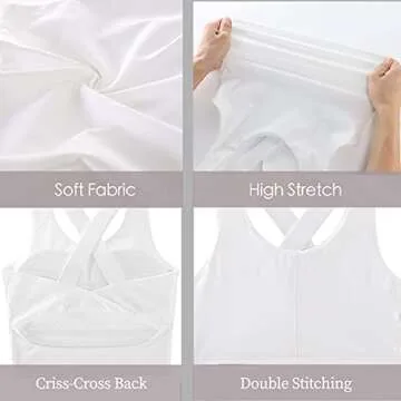 SJBYST Padded Longline Sports Bra for Stylish Comfort