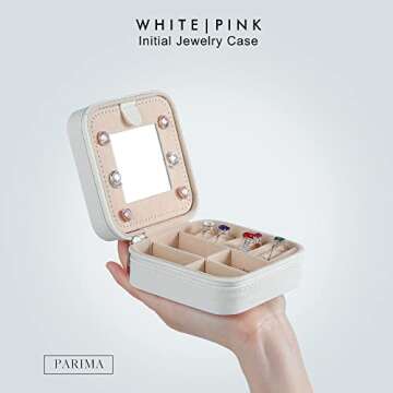 Parima Gifts Jewelry Case - Jewelry Boxes for Women, Personalized Travel Gifts