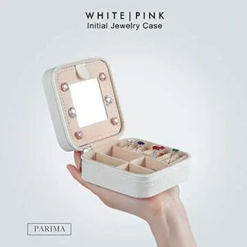 Parima Gifts Jewelry Case - Jewelry Boxes for Women, Personalized Travel Gifts