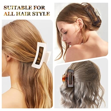 Stylish ANEWNICE ElElax Large Hair Claw Clips - Perfect Hold