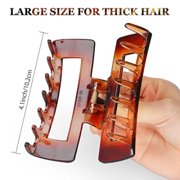 Stylish ANEWNICE ElElax Large Hair Claw Clips - Perfect Hold