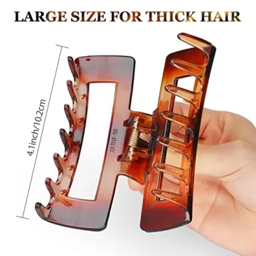 Stylish ANEWNICE ElElax Large Hair Claw Clips - Perfect Hold