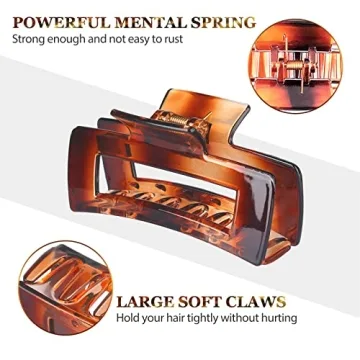 Stylish ANEWNICE ElElax Large Hair Claw Clips - Perfect Hold