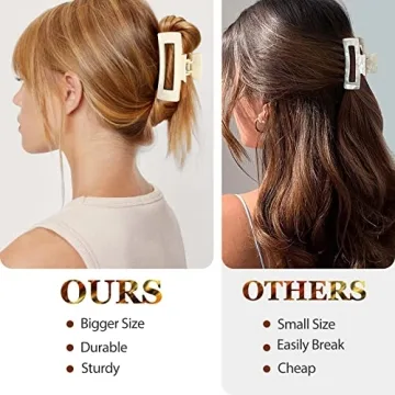 Stylish ANEWNICE ElElax Large Hair Claw Clips - Perfect Hold