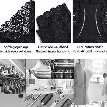 High Waisted Lace Underwear: Talanes Women's Briefs