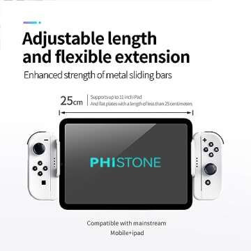 Phistone Switch Joycon Controller Holder for Mobiles and Tablets | Enhance Your Mobile Gaming with a...