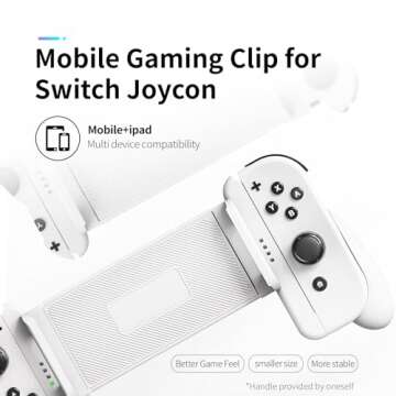 Phistone Joycon Controller Holder for Mobile Gaming Comfort