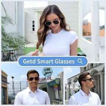 GetD Polarized Smart Bluetooth Sunglasses with Built-in Speaker