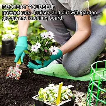 Ahomdoo Garden Tool Set 9 Piece for Women Gardening