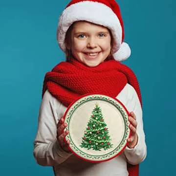 Christmas Party Supplies Kit for 50 Guests - Eco-Friendly