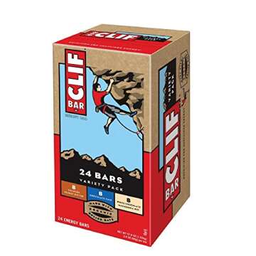 Clif Bar Energy Bar, Variety Pack - 24 Count of Nutritious Snacks