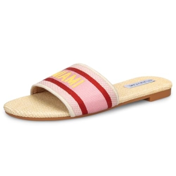 STUNAHOME Summer Flat Sandals for Women Fashion slide Sandals Womens