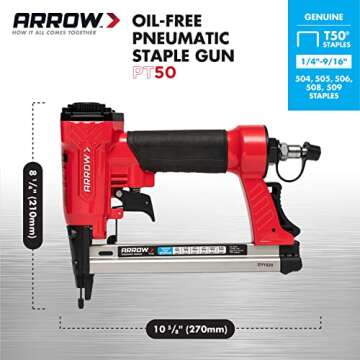 Arrow PT50 Pneumatic Staple Gun for All Your Projects